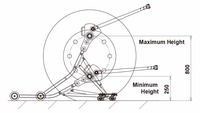 Clé dynamométrique multiplicatrice de couple TOHNICHI en acier inoxydable pour écrous de camion, modèle Oonishi-tohnichi21, pour le serrage des écrous de véhicules lourds