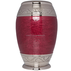 Urna de ataúd funerario de cremación de entierro con acabado azul para cenizas humanas - Product Image 6