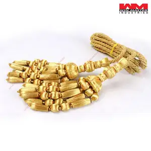 Borlas con Bolitas Doradas - Product Image 1