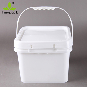 Cubo de Plástico Cuadrado Blanco de 2 L con Tapa, Material PP para Tambores, Cubos y Barriles - Product Image 5