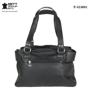 OEM ODM Sac à main fourre-tout en cuir véritable pour femmes Cartable de luxe Sacs à bandoulière Travail Voyage Usage décontracté Écologique Doux Classique - Product Image 2