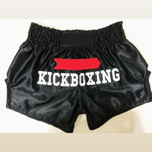 Venta al por mayor de la fábrica liso elástico lucha Mma Boxeo Muay Thai artes marciales lucha cortos Plus tamaño - Product Image 4