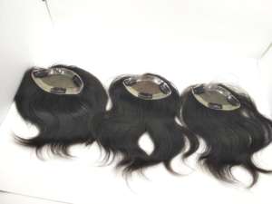 Cheveux humains indiens Remy 100% de qualité supérieure, couleur noire naturelle, longueur de 8 à 32 pouces, toupet, style vague naturelle - Product Image 5