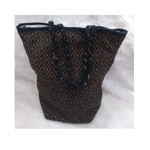 Elegante bolso de mensajero de tela de algodón para mujer bordado a la moda patrón de compras de oficina hilo decorado - Product Image 1