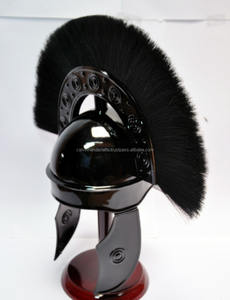 หมวกกันน็อกเกราะยุคกลางโบราณหมวกกันน็อกยุคกลางสีดำเสร็จสิ้นหมวกเกราะยุคกลางโดยหัตถกรรม Calvin - Product Image 5