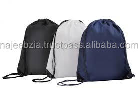 Bolsa de gimnasio deportiva con cordón de poliéster, ecológica, con logotipo impreso - Product Image 2
