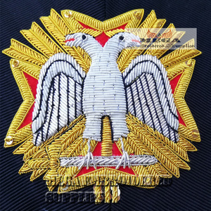 Masonic aasr scottish Rite ปลอกคอ32nd องศาทำจากผ้ารองพื้นริบบิ้น - Product Image 1