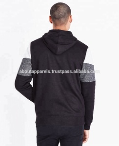 Veste à capuche personnalisée en coton pour femmes, sweat-shirt de grande taille à fermeture éclair bloc de couleurs, pour le sport, tendance, - Product Image 2