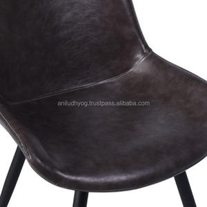 Montague Silla de comedor de cuero silla tapizada - Product Image 5