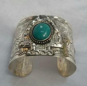 Últimas pulseras de mano de latón de aspecto antiguo, diseño geométrico, patrón de número de brazalete de aleación Punk para fiestas, Pulseras de Moda - Product Image 2