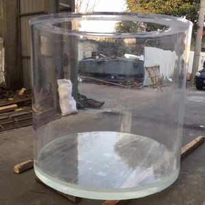 Bulat Akuarium Silinder Tangki Ikan Jelas Tangki Ikan Bulat Besar Tank Akrilik Silinder - Product Image 2