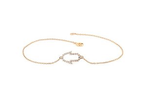 CZ Pave bisel diamante Hamsa mano pulsera de piedras preciosas de plata - Product Image 2