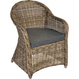 Suokubu — chaises de salle à manger en rotin naturel, en osier gris, tissé à la main - Product Image 1