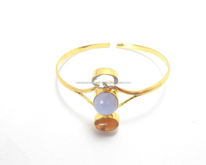 Ensemble de bijoux en plaqué or avec plusieurs pierres Fashion Bangles Elegant Bangle Bracelet - Product Image 5