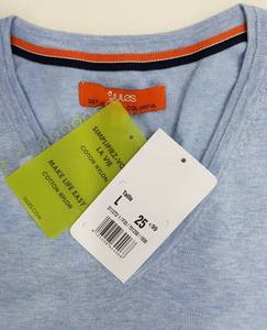 Premium Cotton Knitted Men's <b>Jumper</b> Pullover V Neck Branded Labels Anti-Shrink Quick Dry Autumn Ripped <b>Long</b> Lasting Bangladeshi - Product Image 5