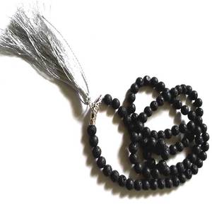 ลูกปัดหินลาวาธรรมชาติแฟนซีจาปามาลาสำหรับสวดมนต์ - Product Image 1