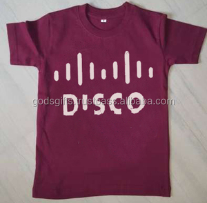 Camiseta Infantil de Bambú y Algodón Personalizada con Estampado, Camiseta de Punto para Niños y Niñas, Logotipo Personalizado, Impresión OEM, Venta al Por Mayor, Tirupur, India - Product Image 2