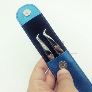 Angle de 65 degrés en acier inoxydable Slim Boot Volume russe pince à cils pointe pointue pour faux cils outil d'extension sourcil - Product Image 1