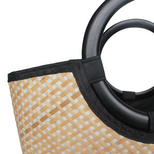 New Model Bamboo Handle <b>Bag</b> with Plastic Handle From Vietnam - Product Image 4