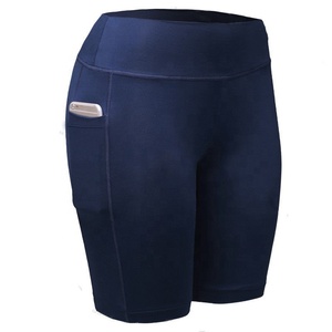 กางเกงเลกกิ้งยาวสำหรับผู้หญิงกางเกงฟิตเนสเล่นกีฬาโยคะมีกระเป๋าลายพื้น - Product Image 3