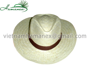 Hot Trend Unisex Natural Palm Leaf Panamá Sombreros de paja Elegante Unisex Sun Hat - Product Image 1
