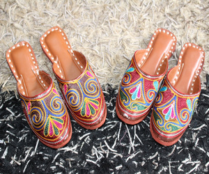 Nuevo estilo de Rajasthani Vintage hecho a mano estilo señoras Punjabi y Nagra Juti - Product Image 2