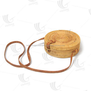 หวายรูปไข่ฤดูร้อนถุงชายหาด/ถุงฟางเวียดนามร้อนขาย - Product Image 5