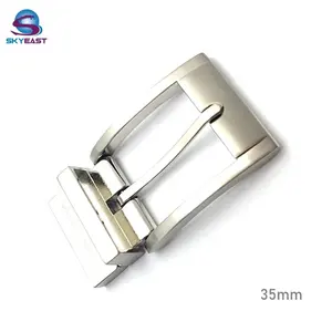 New Style High Polished Metal Reversible Turning Pin Belt Buckles