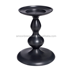 Bougeoir fait à la main en forme de pilier, Base de décoration pour hôtel, maison, argent massif, bougeoir en métal fini Antique - Product Image 6