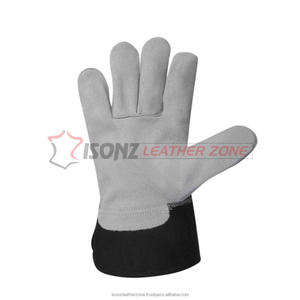 Guantes DE TRABAJO DE SEGURIDAD DE CUERO dividido duraderos a precio barato con protección antigolpes y anticortes - Product Image 3
