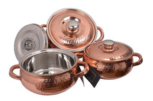 Restaurant cuisine 40cm en acier inoxydable double fond de cuisson casseroles à vendre - Product Image 4