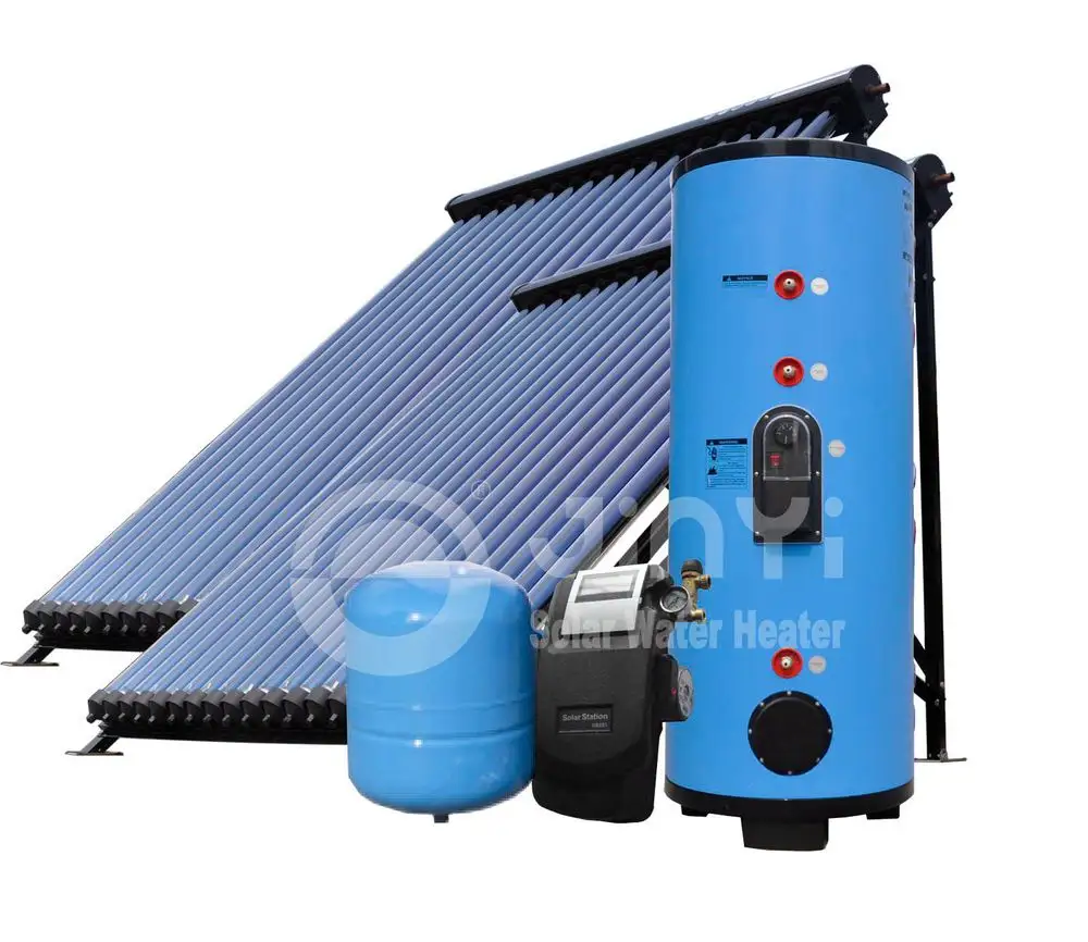 ソーラーキーマークEN12976認定加圧150L〜400L家庭用プール用スプリットソーラー給湯器システム