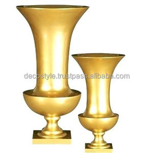 Tall Urn Metal Flower <b>Vase</b> - Product Image 6