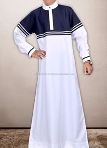 THOBE Vêtement ethnique modeste du Moyen-Orient pour hommes Viscose Toutes tailles Robe Abaya à manches longues Style Dubaï - Product Image 5