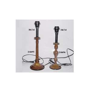 Lampe en laiton avec finition Patina, Style bougeoir, lampe de Table, finition métallique faite - Product Image 3