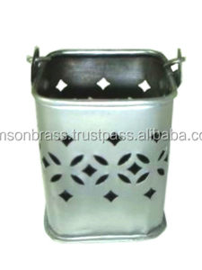 Decorative Tall Metal Perforated Hurricane <b>Candle</b> <b>Holder</b> for Home Decoration - Product Image 4