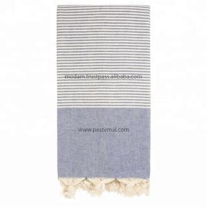 Toallas de Baño Turcas Auténticas Anudadas a Mano al por Mayor, Peshtemals con Rayas y Dos Colores de Proveedores Confiables, 100% Algodón - Product Image 3