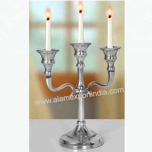 Small 5 Arms Cheap Crystal <b>Candelabras</b> for Weddings - Product Image 4