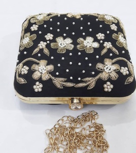 New Design Embroidery Potli Handmade <b>Handbag</b> Hot Sales Fashion Women Women's Bag Dinner Bag at Lowest Price by LUXURY CRAFTS - Product Image 5