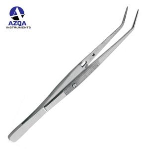 Pinces à épiler professionnelles antistatiques en acier inoxydable autobloquantes inclinées pour la beauté, la chirurgie et les sourcils - Product Image 4