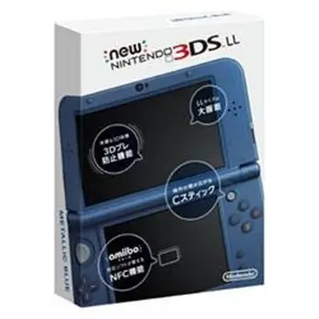 Yeni Nintendo 3DS LL metalik mavi (japon versiyonu)