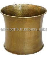 Macetas de hierro pequeñas decorativas doradas de bronce nórdico, macetas de Interior de Metal martillado para decoración del hogar de lujo - Product Image 4