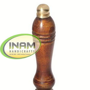 Campana de mano de latón y mango de madera, elegante campana de mano hecha a mano de diseño de latón sólido - Product Image 2