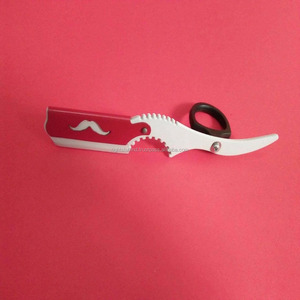 Hot Selling Gold Stainless Straight Razor Finger Non Disposable Straight Barber Razor - Product Image 1