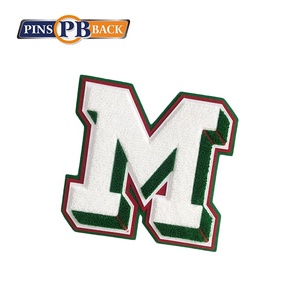 Personalizzare toppe ricamate in ciniglia posteriore personalizzate a buon mercato - Product Image 3