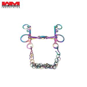 Arc-en-ciel Couleur Pelham À Double Articulation Mors de Cheval - Product Image 1
