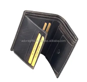 Leather Wallet Gift Set / Black Leather Wallet / Traveller Wallet