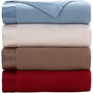 Couverture en polaire double taille anti-boulochage conçue sur mesure Technique tricotée solide multicolore pour les voyages à domicile et les hôtels - Product Image 3