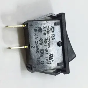 Towei rocker switch supplier 16(6)A~250V t105 2 pin ON OFF ON 3 position power rocker switch for motor