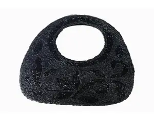 BOLSO DE MANO REDONDO CON PERLAS ARTESANAL - Product Image 1
